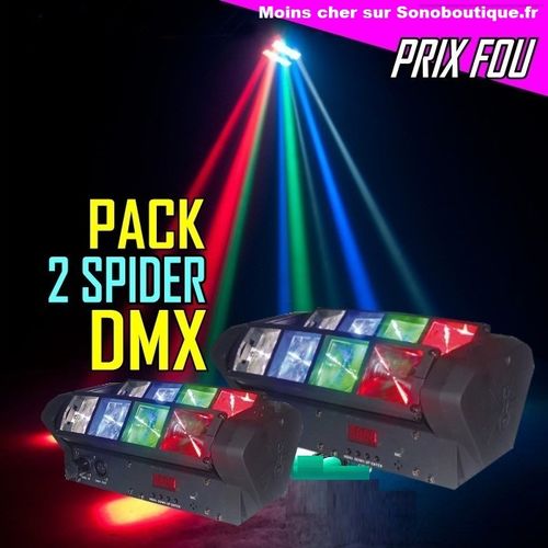 129€ PACK 2 LED8-MINI Spider pocket prix fou !